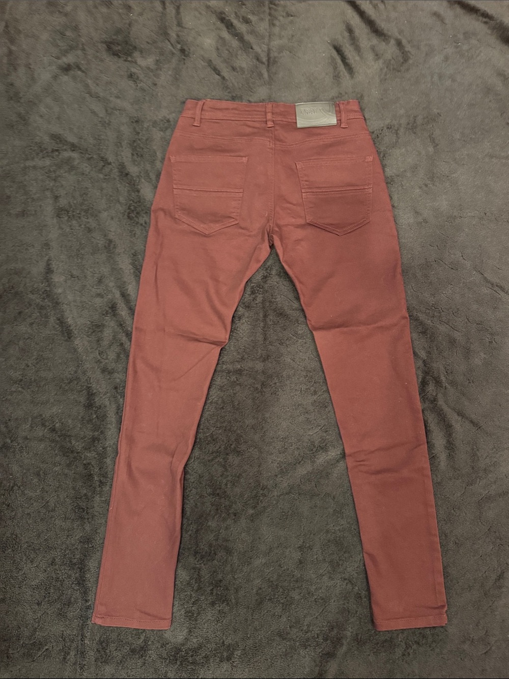 Xray Jeans Men's Skinny Rust Red Stretch Jeans - Picture 5 of 5